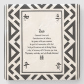 Zen Steinuntersetzer (Vorderseite)