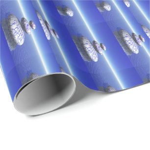 Zen Stone Blue Lila Ocean Liebe Peace Inspiration Geschenkpapier