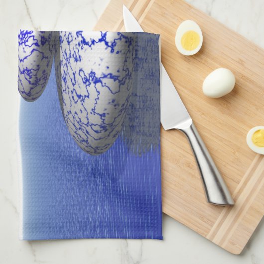 Zen Stone Blue Lila Ocean Liebe Peace Inspiration Handtuch (Viertel Falte)