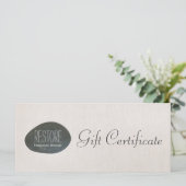Zen Stone Massage Therapeut Geschenkgutschein (Stehend Vorderseite)
