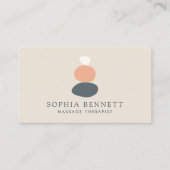Zen Stone Massage-Therapeut/in Visitenkarte (Vorderseite)