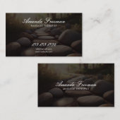 Zen Stone Path Massage Therapeut Visitenkarte (Vorne/Hinten)