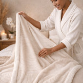 Zen Stone Ripple Sherpa Blanket Sherpadecke