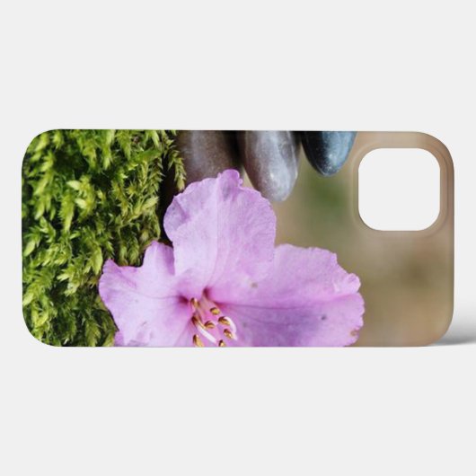 Zen Stones, Blume Meditation Case-Mate iPhone Hülle (Rückseite (Horizontal))