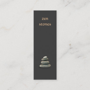 Zen Stones Business Card Mini Visitenkarte