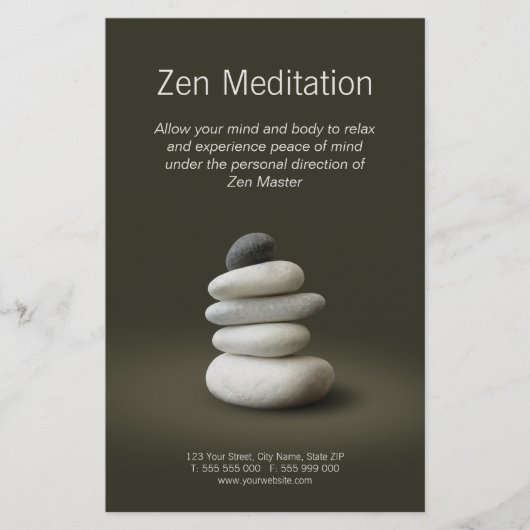 Zen Stones Flyer (Vorne)