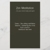 Zen Stones Flyer (Hinten)
