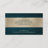 Zen Stones - Harmonie und Ruhe pastellfarbenes Gol Visitenkarte (Rückseite)