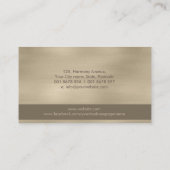 Zen Stones - Harmonie und Ruhe pastellfarbenes Gol Visitenkarte (Rückseite)