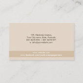 Zen Stones - Harmonie und Ruhe Visitenkarte (Rückseite)