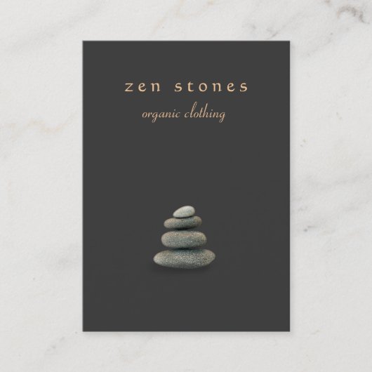 Zen Stones Holistic Healer and Natural Medicine Visitenkarte (Vorderseite)