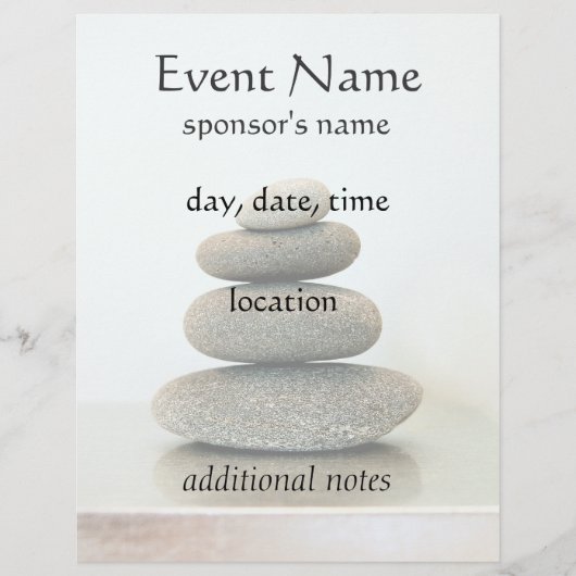 Zen Stones Holistic Healing Arts Flyer (Vorne)