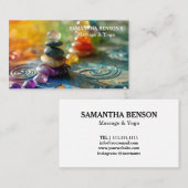 Zen Stones Massage Therapeut Visitenkarte (Vorne/Hinten)