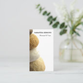 Zen Stones Massage Therapeut Visitenkarte (Stehend Vorderseite)