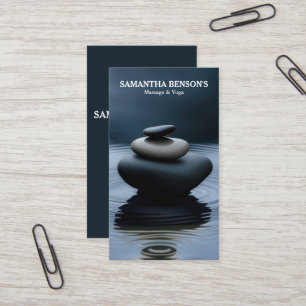 Zen Stones Massage Therapeut Visitenkarte