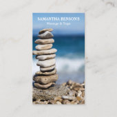 Zen Stones Massage Therapeut Visitenkarte (Vorderseite)