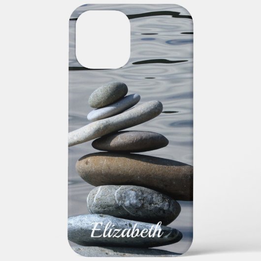 Zen Stones, Meer, Meditation Case-Mate iPhone Hülle (Rückseite)