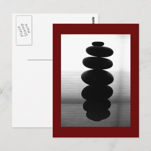 Zen Stones Postkarte (Vorne/Hinten)