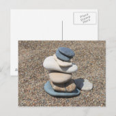 Zen stones postkarte (Vorne/Hinten)