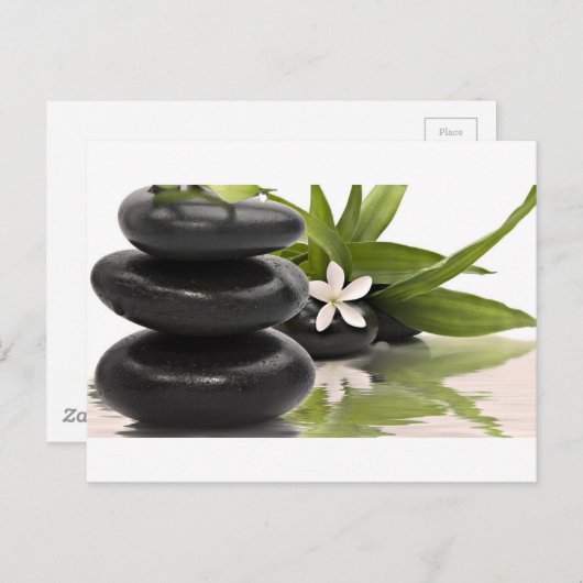 Zen Stones Postkarte (Vorne/Hinten)