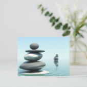 Zen stones Postkarte (Stehend Vorderseite)