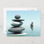 Zen stones Postkarte (Vorne/Hinten)