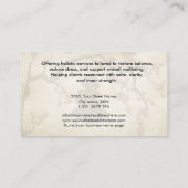 Zen stones Sakura Tree Roter Blossom Visitenkarte (Rückseite)