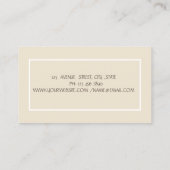 Zen Stones White Orchid Visitenkarte (Rückseite)