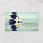 Zen Stones White Orchid Visitenkarte (Vorderseite)
