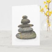 Zen Stones with Gold Karte (Gelbe Blume)