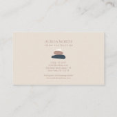 Zen Stones Yoga Instructor Individuelle Name Visitenkarte (Rückseite)