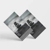 Zen Stones Yoga & Wellness Black and White Busine Visitenkarte