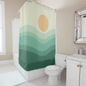 Zen Sun & Waves Duschvorhang (Beispiel)
