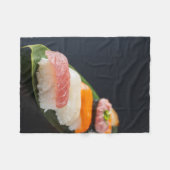 Zen Sushi Harmony – Fleece Blanket (Vorderseite (Horizontal))
