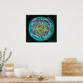 Zen Swirl Geckos Poster (Küche)
