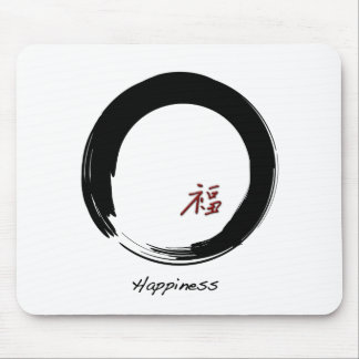 Zen-Symbol mit Happiness-Zeichen Mousepad