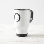 Zen-Symbol mit Happiness-Zeichen Reisebecher (VorderseiteRechts)