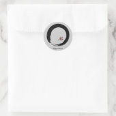 Zen-Symbol mit Happiness-Zeichen Runder Aufkleber (Tasche)
