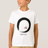 Zen-Symbol mit Happiness-Zeichen T-Shirt (Vorderseite)