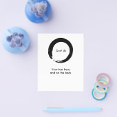 Zen-Symbol mit "Just Be" Flyer (Einzeln)