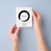 Zen-Symbol mit "Just Be" Flyer (Gruppe)