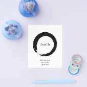 Zen-Symbol mit "Just Be" Flyer (Einzeln)