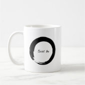 Zen-Symbol mit "Just Be" Kaffeetasse (Links)