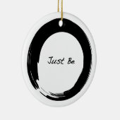 Zen-Symbol mit "Just Be" Keramik Ornament (Rechts)