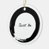 Zen-Symbol mit "Just Be" Keramik Ornament (Links)