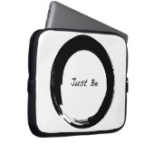 Zen-Symbol mit "Just Be" Laptopschutzhülle (Vorne Rechts)