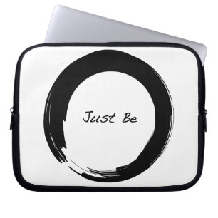 Zen-Symbol mit "Just Be" Laptopschutzhülle
