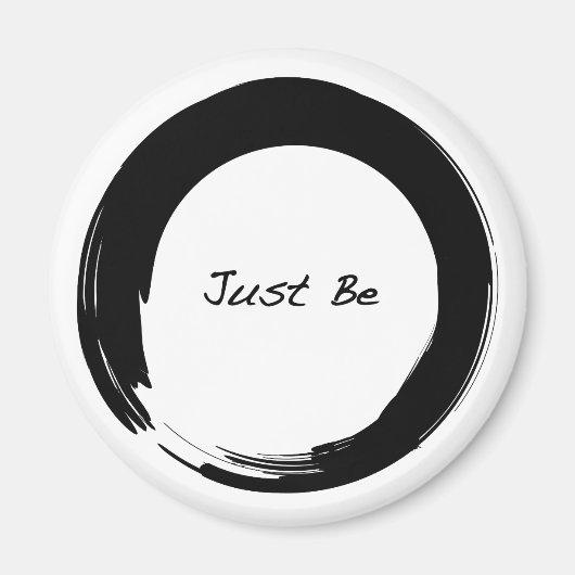 Zen-Symbol mit "Just Be" Magnet (Vorne)