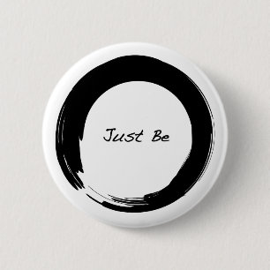 Zen-Symbol mit "Sei einfach" Button