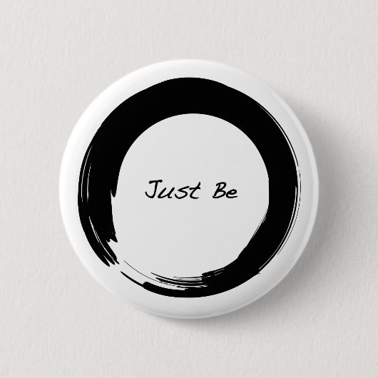 Zen-Symbol mit "Sei einfach" Button (Vorderseite)